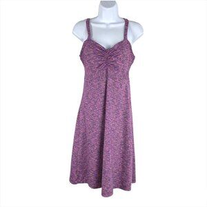 Prana Amaya Space Dye Dress Sleeveless Purple‎ Mix Racerback Athletic Women's XS